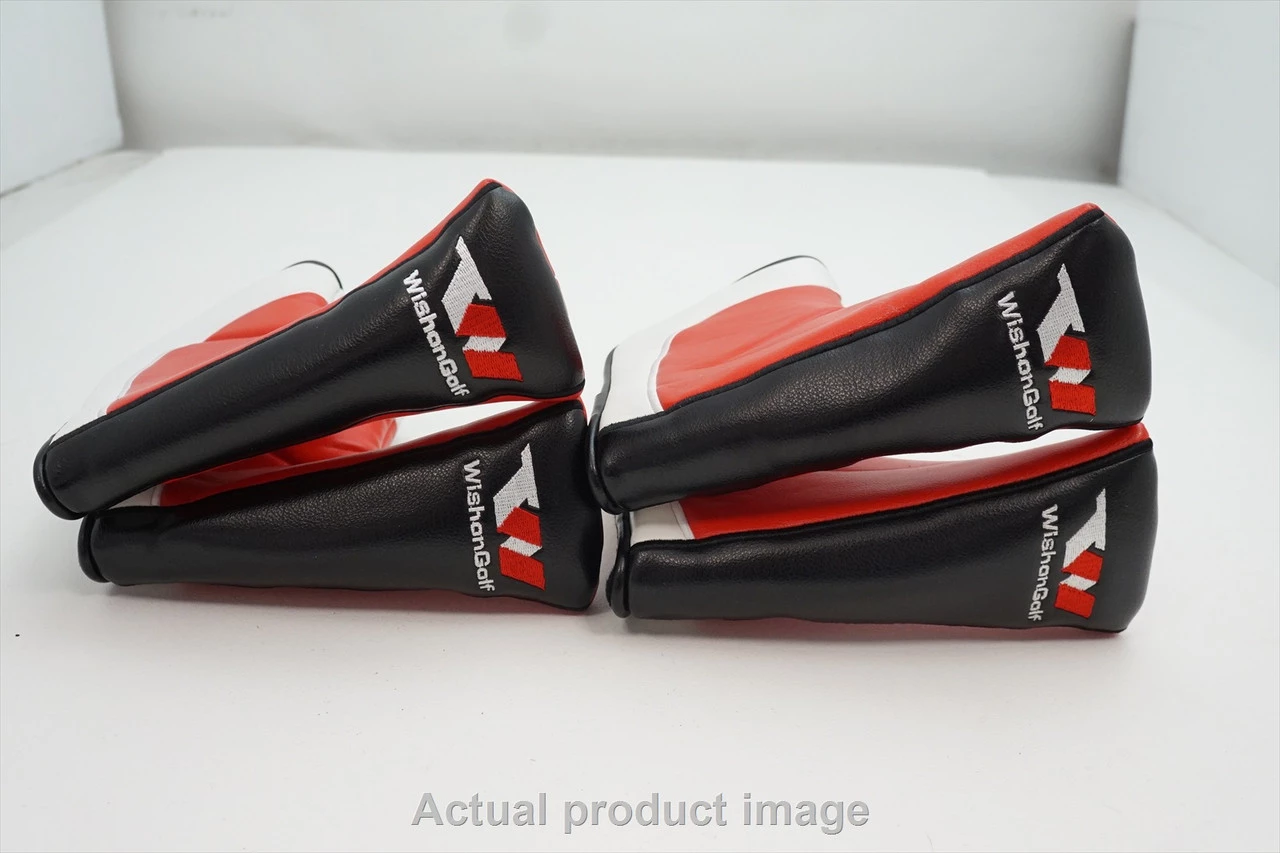 New Golf Black Red and White Blade Wishon Golf Putter Headcover Head Cover