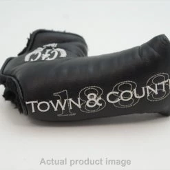 AM&E Golf Town & Country Club 1888 Black Blade Putter Headcover Good