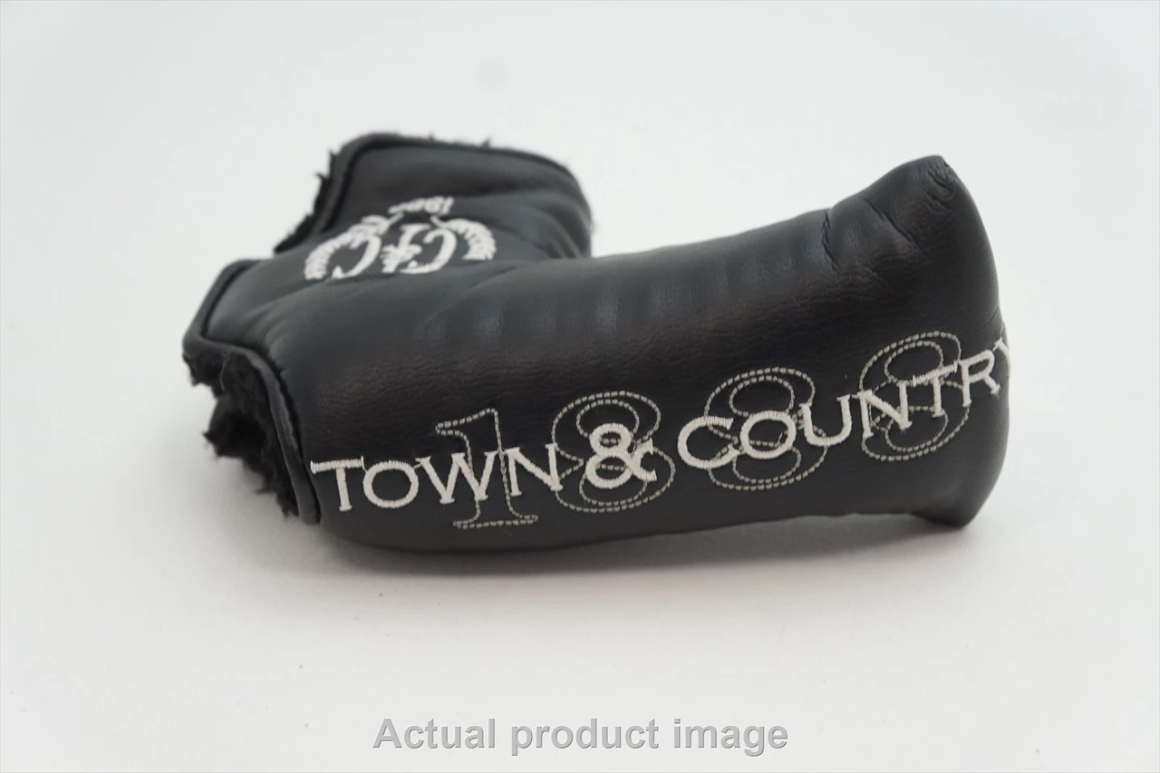 AM&E Golf Town & Country Club 1888 Black Blade Putter Headcover Good