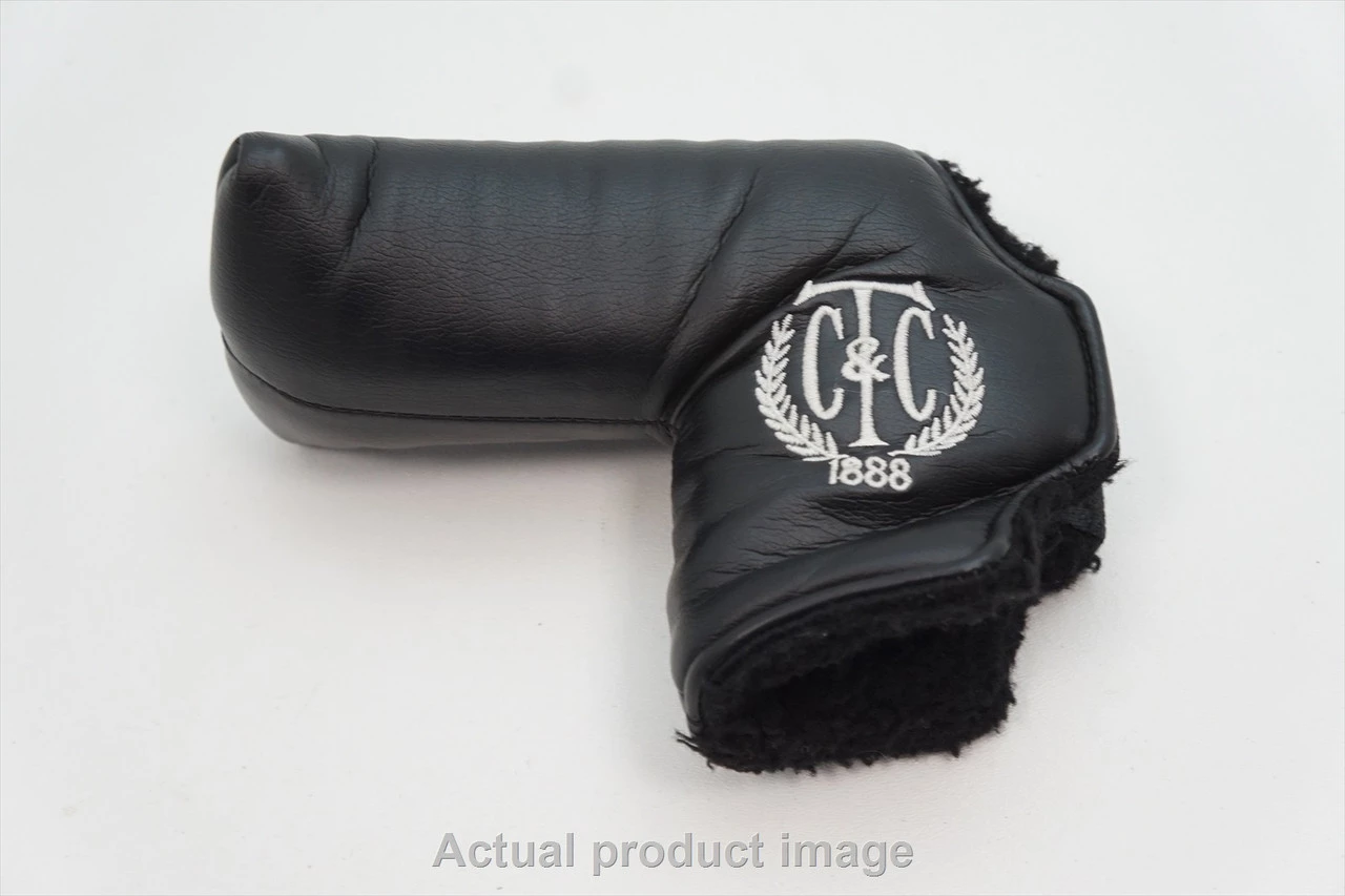 AM&E Golf Town & Country Club 1888 Black Blade Putter Headcover Good - Image 2